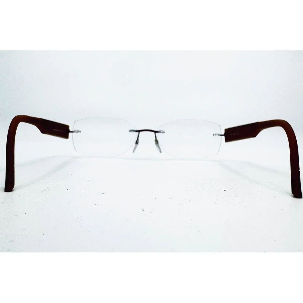 Silhouette Eyeglasses Mens Brown Rimless Austria 4452 40 6052 17 130